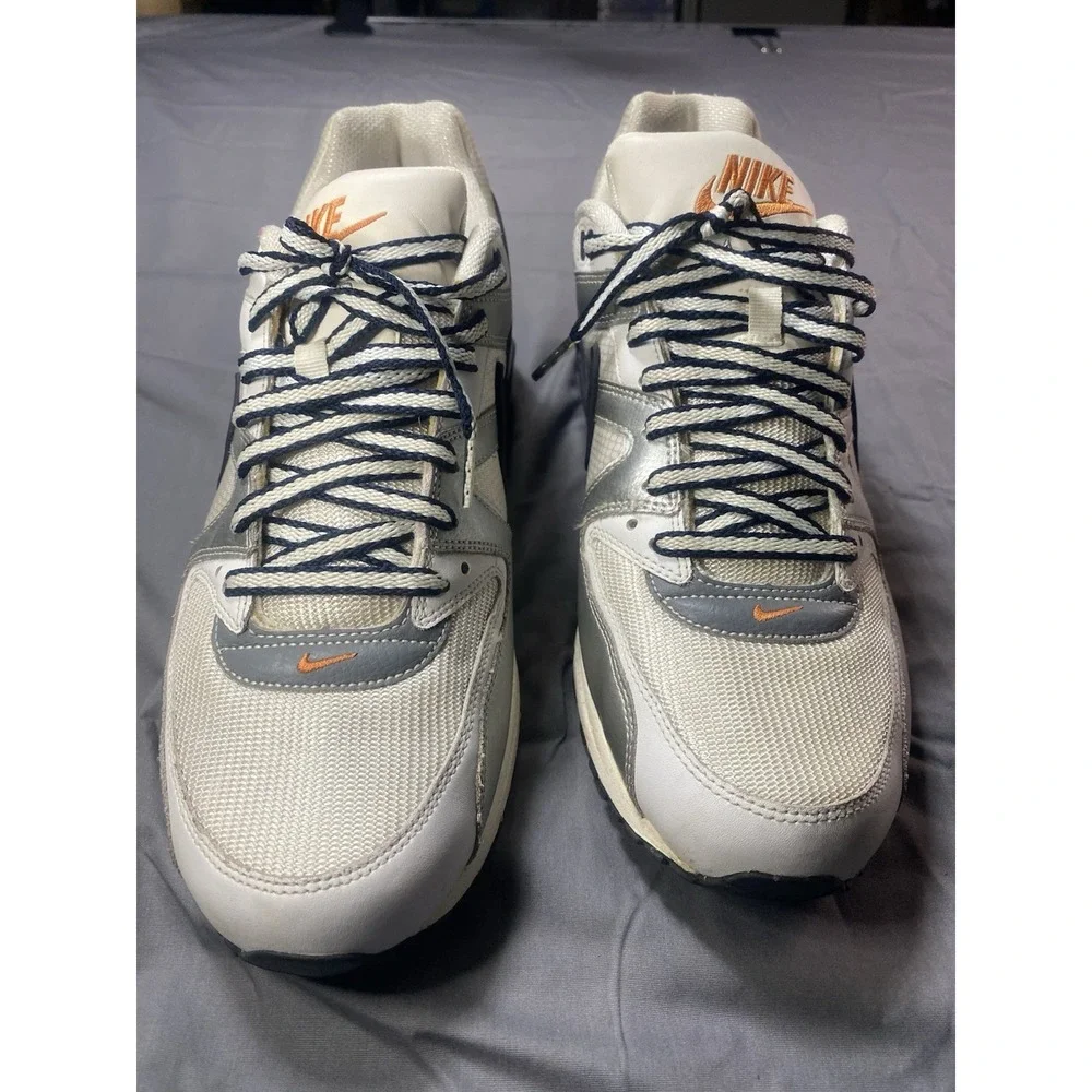 Nike Air Max Command 397689-109 Men's Size 13 White Gray Navy Orange Shoes